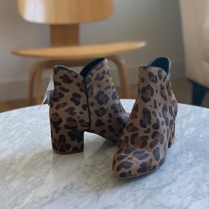 NWT Cole Haan Calf Hair Leopard Bootie